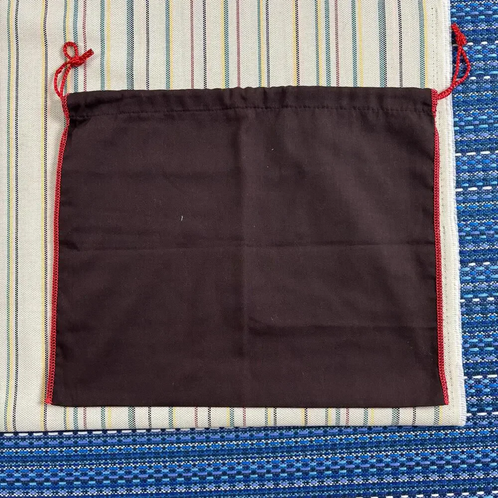 Coach Dust Bag Brown Cotton Drawstring Storage Pouch Purse Handbag Logo One Size